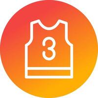 Basketball Jersey Creative Icon Design vector