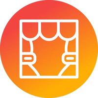 Stage Creative Icon Design vector