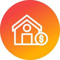 House Sale Creative Icon Design vector