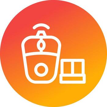 Wireless Mouse Creative Icon Design vector