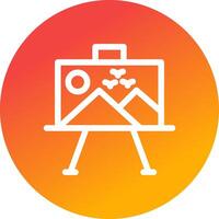 Paint Canvas Creative Icon Design vector