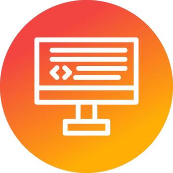 diseño de icono creativo de codificación vector