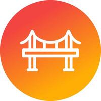 Bridge Creative Icon Design vector