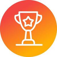 Trophy Creative Icon Design vector