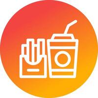 Fast Food Creative Icon Design vector