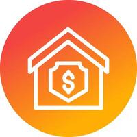 Home Insurance Creative Icon Design vector