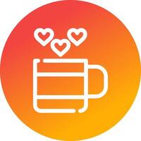 Love Tea Creative Icon Design vector