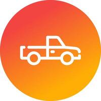 Pickup Truck Creative Icon Design vector