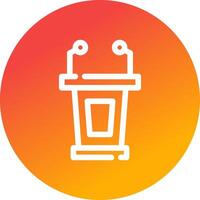 Lectern Creative Icon Design vector