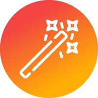 Magic Wand Creative Icon Design vector