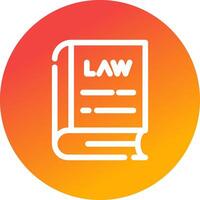 Law Book Creative Icon Design vector