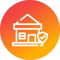 Home Insurance Creative Icon Design vector