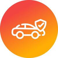 Car Insurance Creative Icon Design vector