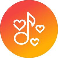 Love Song Creative Icon Design vector