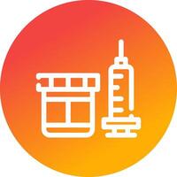 Vaccine Creative Icon Design vector