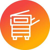 Copy Machine Creative Icon Design vector