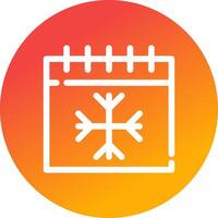 Winter Creative Icon Design vector
