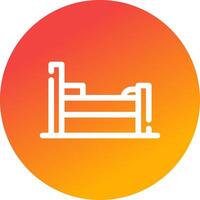 Bed Creative Icon Design vector