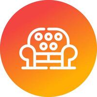 Sofa Creative Icon Design vector