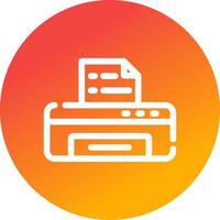 Printer Creative Icon Design vector