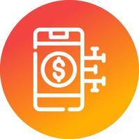 Digital Money Creative Icon Design vector