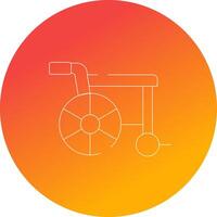 Wheelchair Creative Icon Design vector