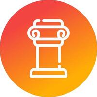 Pillar Creative Icon Design vector