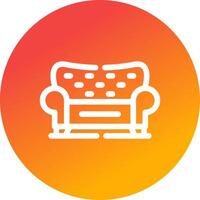 Sofa Creative Icon Design vector