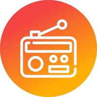 Radio Creative Icon Design vector