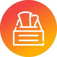 Tissue Box Creative Icon Design vector