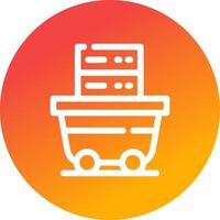 Data Mining Creative Icon Design vector
