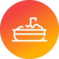 Bathtub Creative Icon Design vector