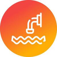 Waste Water Creative Icon Design vector