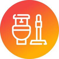 Toilet Creative Icon Design vector