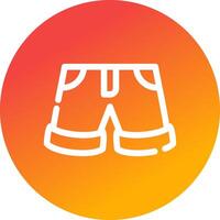 Shorts Creative Icon Design vector