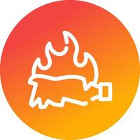 Burn Creative Icon Design vector