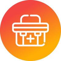 First Aid Kit Creative Icon Design vector