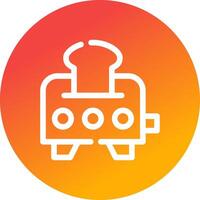 Toaster Creative Icon Design vector