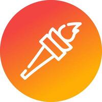 Torch Creative Icon Design vector