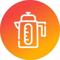 Electric Kettle Creative Icon Design vector