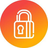 Padlock Creative Icon Design vector