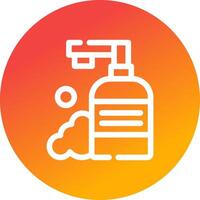 Shampoo Creative Icon Design vector