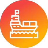 Ship Creative Icon Design vector