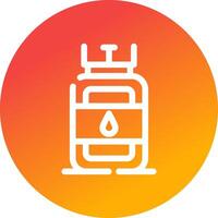 Gas Cylinder Creative Icon Design vector