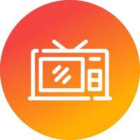 Tv Creative Icon Design vector