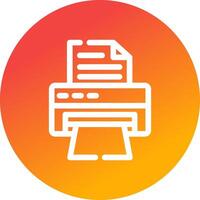 Printer Creative Icon Design vector