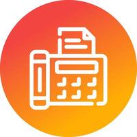 Fax Creative Icon Design vector