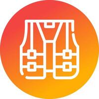 High Visibility Vest Creative Icon Design vector