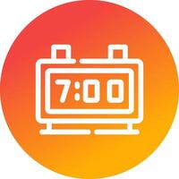 Digital Clock Creative Icon Design vector