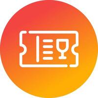 Ticket Creative Icon Design vector